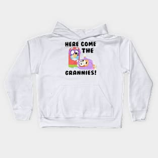 here come the grannies Kids Hoodie